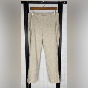 LIKE NEW SIZE L J. Jill Cream Ankle Pants